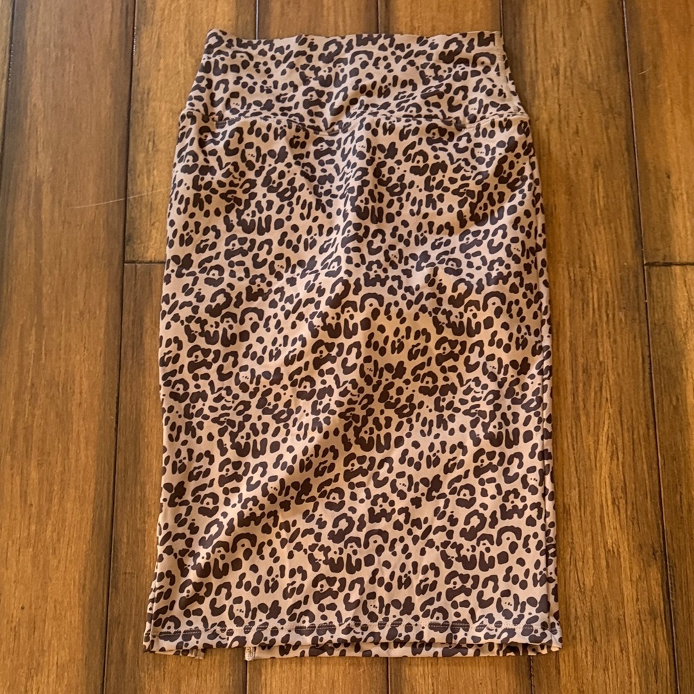 HALARA Leopard Print Pencil Skirt - Brown